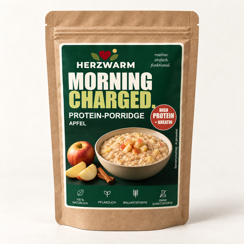 Herzwarm Protein-Porridge Apfel